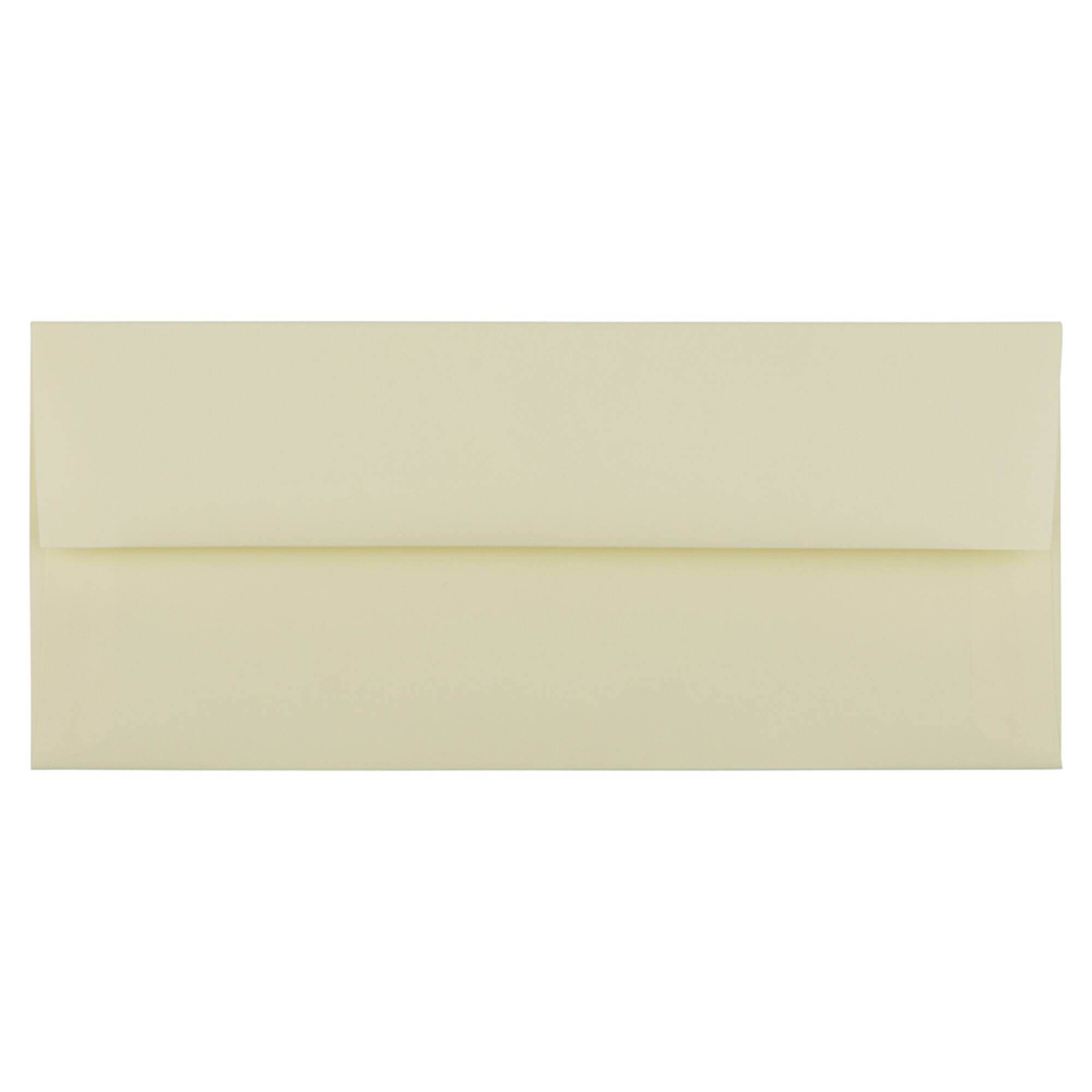 JAM Paper 4.12" x 9.5" Ivory Wove Strathmore Business Envelopes, 50ct.